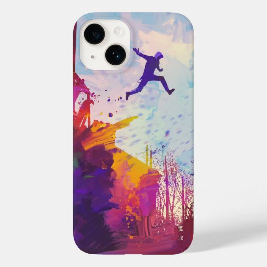 Parkour Urban Free Running Freestylen Moderne Kuns Case-Mate iPhone Case (Achterkant)