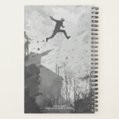 Parkour Urban Free Running Freestyling Zwart Wit Planner (Achterkant)