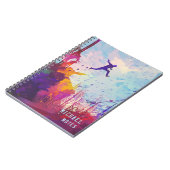 Parkour Urban Free Running Modern Art Personalized Notitieboek (Linkerzijde)