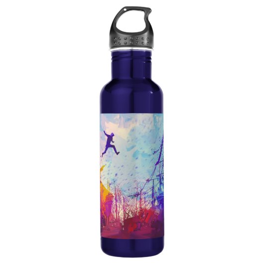 Parkour Urban Free Runwater Bottle Waterfles (Voorkant)