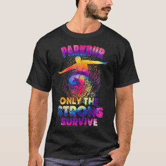 Parkour Urban Gymnast Kleurrijke Rainbow Design Gi T-shirt