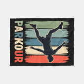 Parkour, Urban Gymnast, Traceur, Runner  Fleece Deken (Voorkant (Horizontaal))