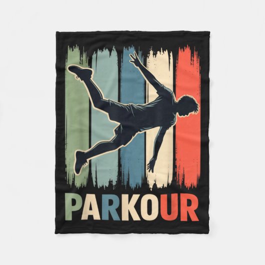 Parkour, Urban Gymnast, Traceur, Runner  Fleece Deken (Voorkant)