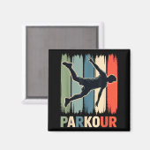 Parkour, Urban Gymnast, Traceur, Runner  Magneet (Voorkant / Achterkant)