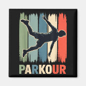 Parkour, Urban Gymnast, Traceur, Runner  Magneet (Voorkant)