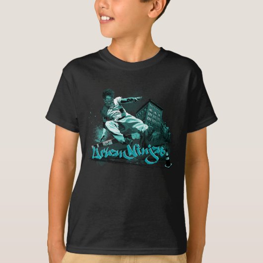 Parkour - Urban Ninjas Shirt Blauwgroen (Voorkant)