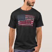 Parkour US Flag graphic minimalistic freerunning P T-shirt (Voorkant)