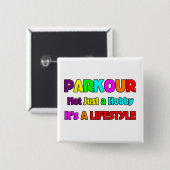 PARKOUR VIERKANTE BUTTON 5,1 CM (Voorkant /achterkant)