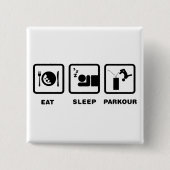 Parkour Vierkante Button 5,1 Cm (Voorkant)