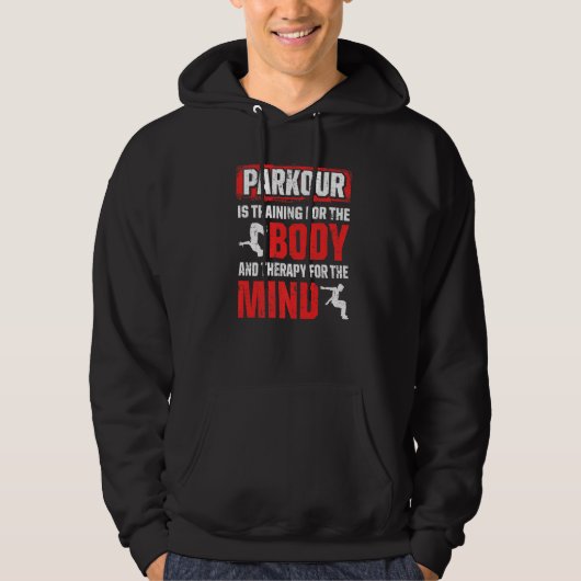 Parkour voor Parkour Runner Traceur Freestyle Runn Hoodie (Voorkant)