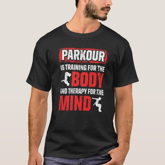Parkour voor Parkour Runner Traceur Freestyle Runn T-shirt (Voorkant)