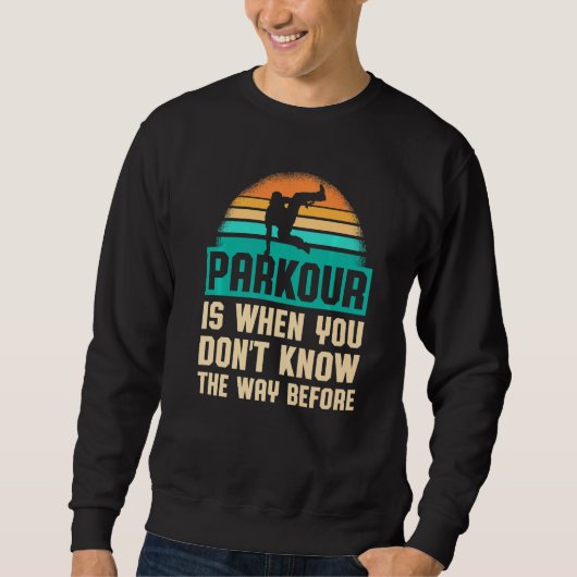 Parkour voor Parkour Runner Traceur Freestyle Runn Trui (Voorkant)