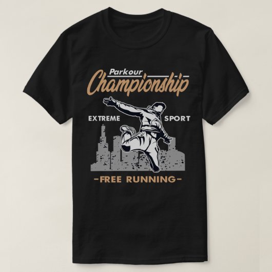 PARKOUR vrije loop heup T-shirt (Design voorkant)