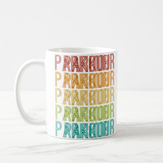 Parkour Vrije Ren Koffiemok (Links)