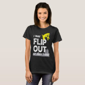 Parkour Warning I may flip-out Free Runing T-shirt (Voorkant volledig)