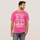 Parkour Warning Jump Over Everything Jumping Parko T-shirt (Voorkant volledig)