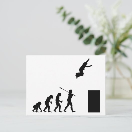 Parkourist Briefkaart (Staand voorkant)