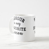 Parkourliefhebber Koffiemok (Voorkant links)