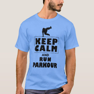 Parkourrennen klimmer Freerunner sport retro T-shirt