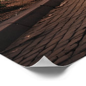 Parkpad bij lamplight – Serene Evening Poster (Hoek)