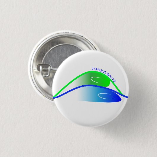 Parks Bros Logo met Words Button (Voorkant /achterkant)