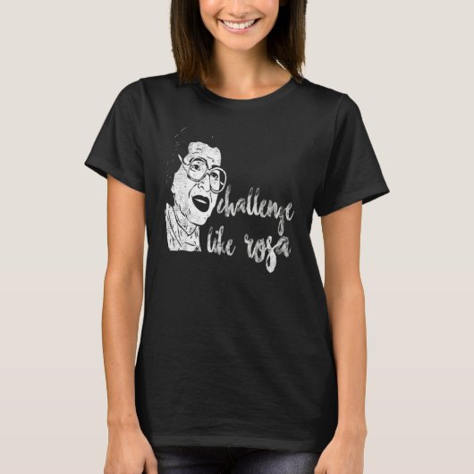 Parks citeert Rosa Inspirerend Black History Mont T-shirt (Voorkant)