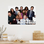 Parks en Rec Group Shot Poster (Keuken)