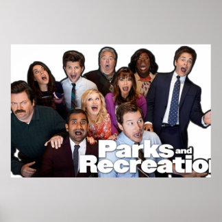 Parks en Rec Group Shot Poster