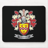 Parks Family Crest Coat of Arms Muismat (Voorkant)