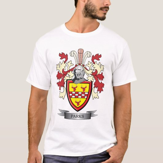 Parks Family Crest Coat of Arms T-shirt (Voorkant)