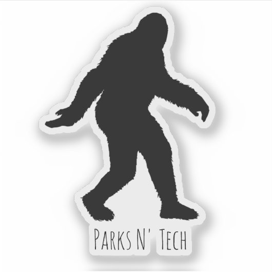 Parks N' Tech Bigfoot Sticker (Voorkant)