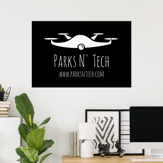 Parks N' Tech Quadcopter Poster (Thuiskantoor)