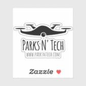 Parks N' Tech Quadcopter Sticker (Vel)