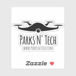 Parks N' Tech Quadcopter Sticker