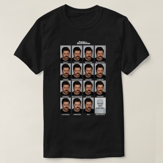 Parks & Recreation Vele gezichten van de Premium R T-shirt (Design voorkant)