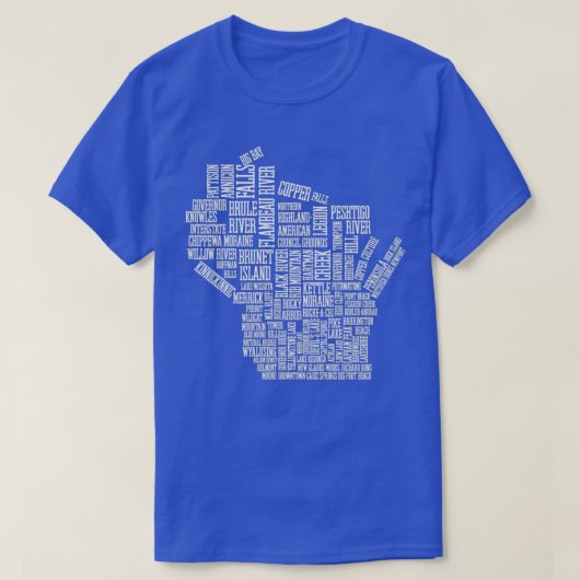 Parks van de deelstaat Wisconsin Bijgewerkt in 202 T-shirt (Design voorkant)