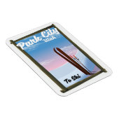 Parkstad Utah Ski — reisposter Magneet (Rechterzijde)