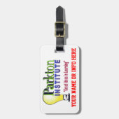 PARKTON INSTITUTE BAGAGELABEL (Voorkant verticaal)