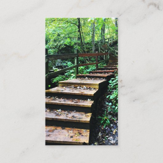 parktrap van maquoketa groves visitekaartje (Voorkant)