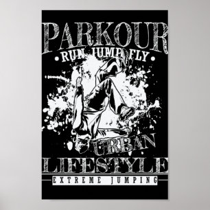 parkur run jump fly poster