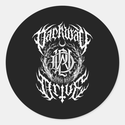 Parkway Drive Officiële Merchandise Metal Crest Ronde Sticker (Voorkant)