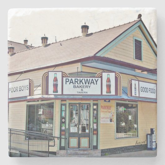 Parkway, Parkway Po-Boys, New Orleans Stenen Onderzetter (Voorkant)