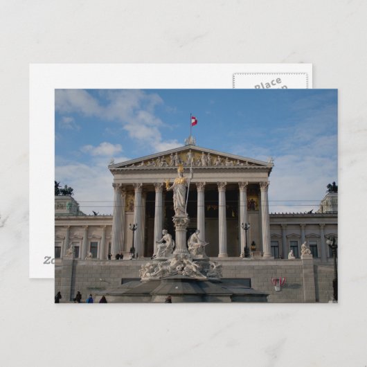 Parlament, Wien Österreich Briefkaart (Voorkant / Achterkant)