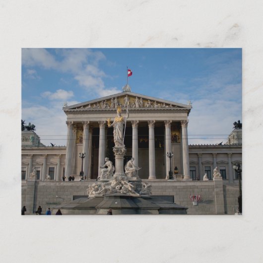 Parlament, Wien Österreich Briefkaart (Voorkant)