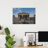 Parlament, Wien Österreich Poster (Thuiskantoor)