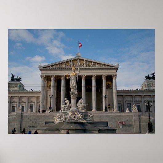 Parlament, Wien Österreich Poster (Voorkant)