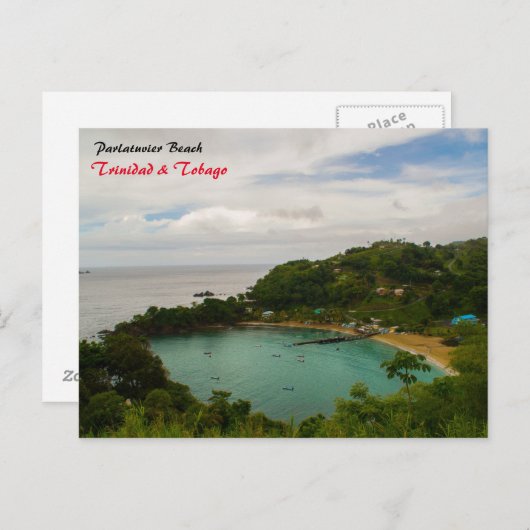 Parlatuvier Beach Briefkaart (Voorkant / Achterkant)