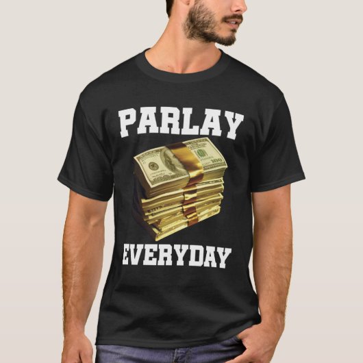 Parlay Betting Sports Gambling Odds DFS Over Under T-shirt (Voorkant)