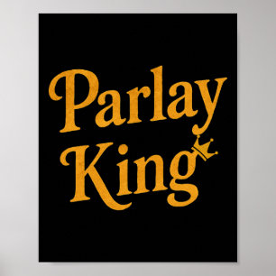 Parlay King houdt van sportweddenschappen gokken m Poster
