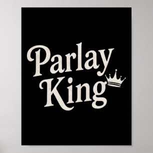 Parlay King Houdt van Sportweddenschappen Gokken M Poster